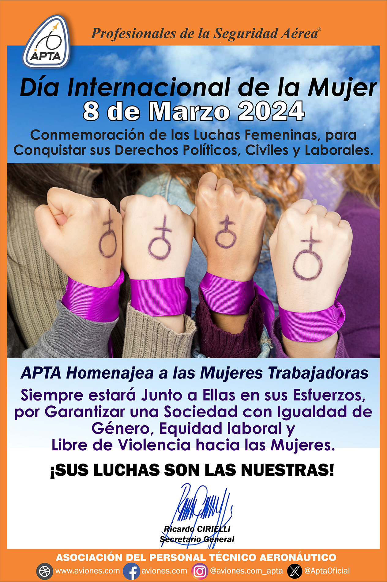 8 de Marzo 2024 – Día Internacional de la Mujer – Aviones.com